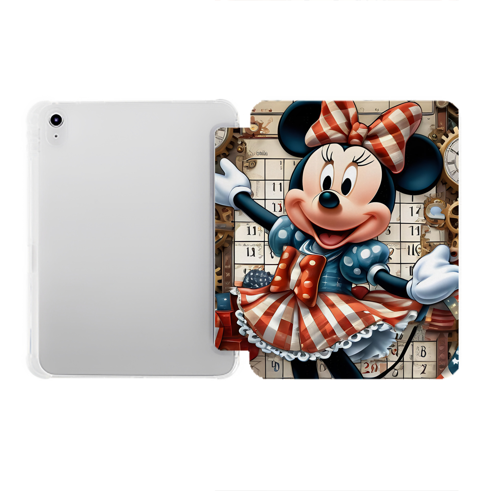 （画像用） ミッキーマウス Mickey Mouse IPad ケース ペン収納付き 三つ折りスタンド PUレザー×シリコン 対応機種9.5/10.5/10.9インチ
